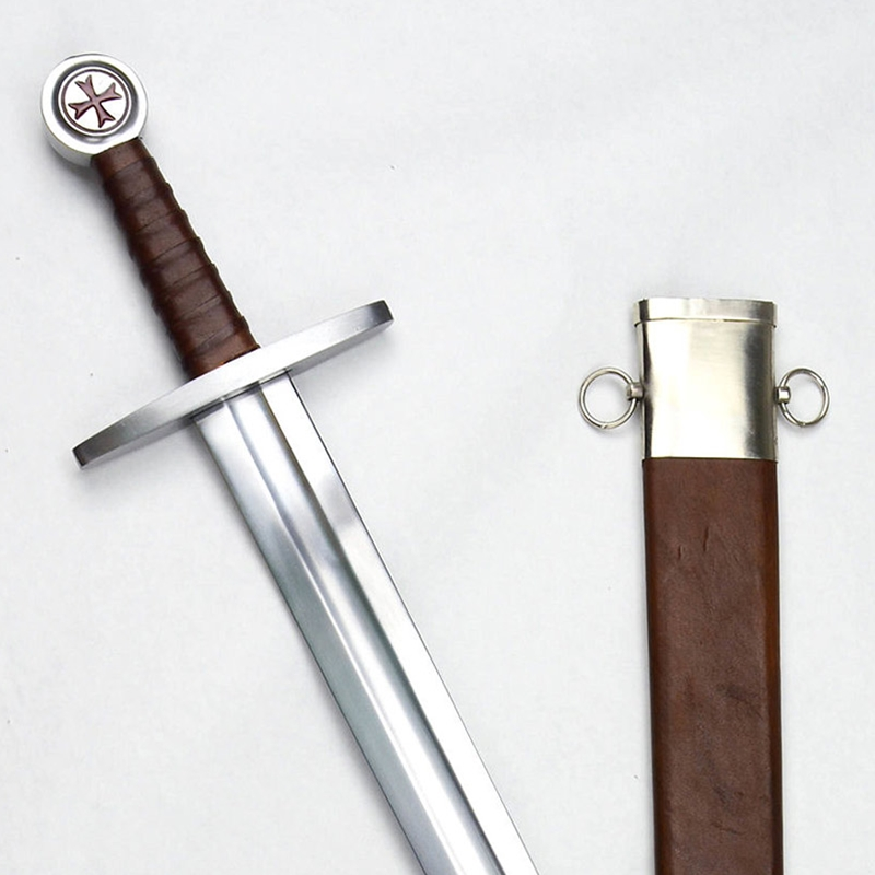 Templar Arming Sword With Scabbard 3 Templar Arming Sword With Scabbard