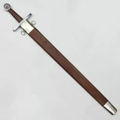 Templar Arming Sword With Scabbard 9 Templar Arming Sword With Scabbard -TheHolidayBarn Shop AH 32882R 4