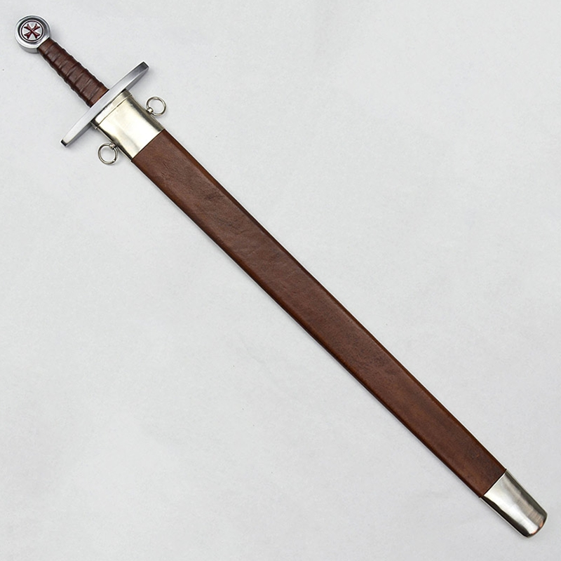 Templar Arming Sword With Scabbard 6 Templar Arming Sword With Scabbard - Image 4