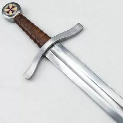 Knight's Templar Arming Sword With Scabbard 6 Knight's Templar Arming Sword With Scabbard -TheHolidayBarn Shop AH 32883 R 2