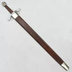 Knight's Templar Arming Sword With Scabbard 7 Knight's Templar Arming Sword With Scabbard -TheHolidayBarn Shop AH 32883 R 3