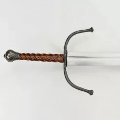 German Longsword With Twisted Wood Grip - Stage Combat Version,Renaissance Twisted Grip Longsword,Twisted Two Hand Renaissance Sword 10 German Longsword With Twisted Wood Grip - Stage Combat Version,Renaissance Twisted Grip Longsword,Twisted Two Hand Renaissance Sword -TheHolidayBarn Shop AH 3401F 3