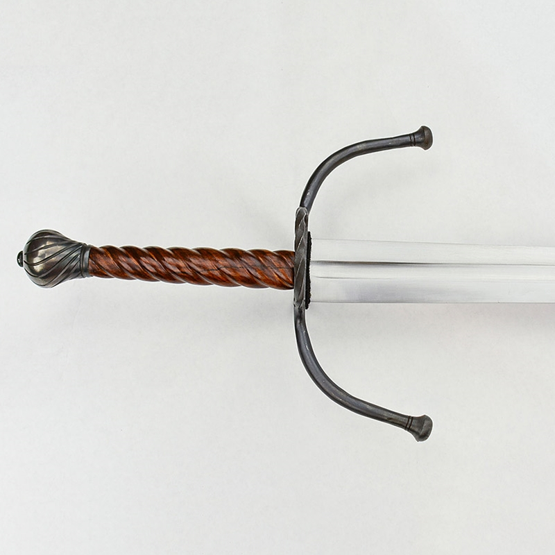 German Longsword With Twisted Wood Grip - Stage Combat Version,Renaissance Twisted Grip Longsword,Twisted Two Hand Renaissance Sword 5 German Longsword With Twisted Wood Grip - Stage Combat Version,Renaissance Twisted Grip Longsword,Twisted Two Hand Renaissance Sword - Image 3