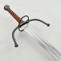 German Longsword With Twisted Wood Grip - Stage Combat Version,Renaissance Twisted Grip Longsword,Twisted Two Hand Renaissance Sword 11 German Longsword With Twisted Wood Grip - Stage Combat Version,Renaissance Twisted Grip Longsword,Twisted Two Hand Renaissance Sword -TheHolidayBarn Shop AH 3401F 4