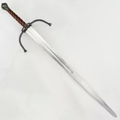 German Longsword With Twisted Wood Grip - Stage Combat Version,Renaissance Twisted Grip Longsword,Twisted Two Hand Renaissance Sword 12 German Longsword With Twisted Wood Grip - Stage Combat Version,Renaissance Twisted Grip Longsword,Twisted Two Hand Renaissance Sword -TheHolidayBarn Shop AH 3401F 5