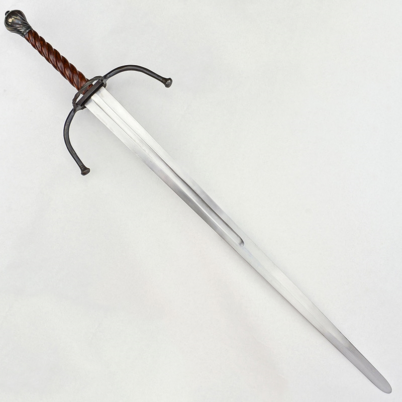 German Longsword With Twisted Wood Grip - Stage Combat Version,Renaissance Twisted Grip Longsword,Twisted Two Hand Renaissance Sword 7 German Longsword With Twisted Wood Grip - Stage Combat Version,Renaissance Twisted Grip Longsword,Twisted Two Hand Renaissance Sword - Image 5