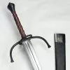 German Longsword With Twisted Wood Grip,Renaissance Twisted Grip Longsword,Twisted Two Hand Renaissance Sword -TheHolidayBarn Shop AH 3401R 1