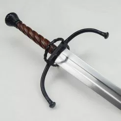 German Longsword With Twisted Wood Grip,Renaissance Twisted Grip Longsword,Twisted Two Hand Renaissance Sword -TheHolidayBarn Shop AH 3401R 3