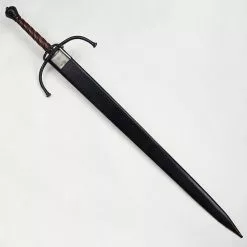German Longsword With Twisted Wood Grip,Renaissance Twisted Grip Longsword,Twisted Two Hand Renaissance Sword -TheHolidayBarn Shop AH 3401R 4