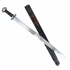Five-Lobe Viking Sword With Suspension Loop Scabbard,Five Lobe Viking Sword 7 Five-Lobe Viking Sword With Suspension Loop Scabbard,Five Lobe Viking Sword -TheHolidayBarn Shop AH 6963R ST 2