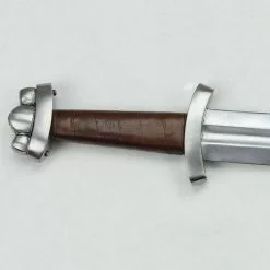 Triple-Lobed Godfred Sword With Integrated Scabbard Belt,Triple Lobed Godfred Sword,Triple-Lobed Viking Sword, Viking Sword With Integrated Scabbard Belt -TheHolidayBarn Shop AH 6966R HG 3