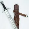 Knightly Arming Sword W/Scabbard And Sword Belt - Stage Combat Version,Knightly Arming Sword- Stage Combat Version With Scabbard And Integrated Sword Belt,Medieval Longsword - Stage Combat Version