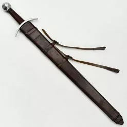 Knightly Arming Sword With Adjustable Hanging Scabbard 9 Knightly Arming Sword With Adjustable Hanging Scabbard -TheHolidayBarn Shop AH 6972R LP 4