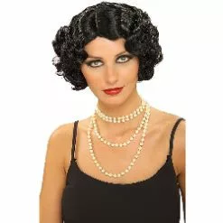 Flapper Wavy Wig (Black) 100-140471