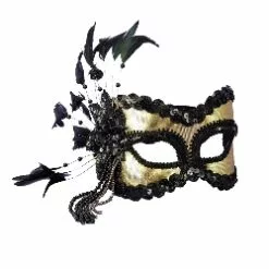 Black And Gold Carnival Mask 100-140507
