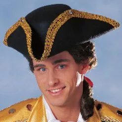 Deluxe Colonial Tricorn Hat