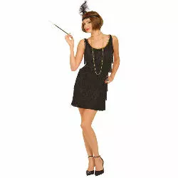 Black Flapper Costume Adult 100-144656 3 Black Flapper Costume Adult 100-144656