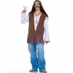 Faux Suede Hippie Vest Costume 100-152287