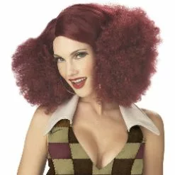 Disco Sensation (Burgundy) Adult Wig 100-194623
