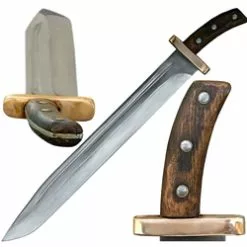 Viking Seax With Wooden Grip