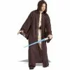 Jedi Deluxe Hooded Robe Costume CU56089 1 Jedi Deluxe Hooded Robe Costume CU56089 -TheHolidayBarn Shop CU56089