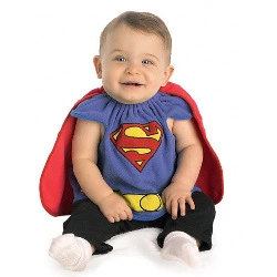 Superman Deluxe Bib Costume CU885106 3 Superman Deluxe Bib Costume CU885106