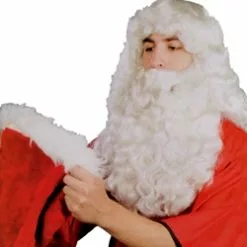 Father Christmas Deluxe Santa Wig And Beard Set