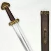 Bronze Hilt Viking Sword With Leather Wrapped Grip - PRS407W -TheHolidayBarn Shop PR S407W 1