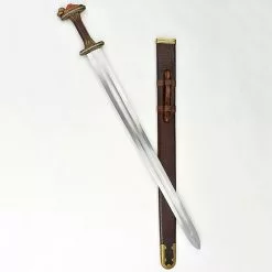 Scandinavian Vendel Chieftain's Sword - Brass Hilt With Tin Plated Accents - PRS412 -TheHolidayBarn Shop PR S412 2