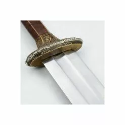 Scandinavian Vendel Chieftain's Sword - Brass Hilt With Tin Plated Accents - PRS412 -TheHolidayBarn Shop PR S412 4