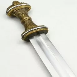 Fetter Lane Sword - 8th Century Saxon - Antiqued Brass Hilt - PRS413BR,The Fetter Lane Sword - 8th Century Saxon Sword - Antiqued Brass Hilt - PRS413BR -TheHolidayBarn Shop PR S413BR 4