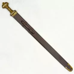 Fetter Lane Sword - 8th Century Saxon - Antiqued Brass Hilt - PRS413BR,The Fetter Lane Sword - 8th Century Saxon Sword - Antiqued Brass Hilt - PRS413BR -TheHolidayBarn Shop PR S413BR 6