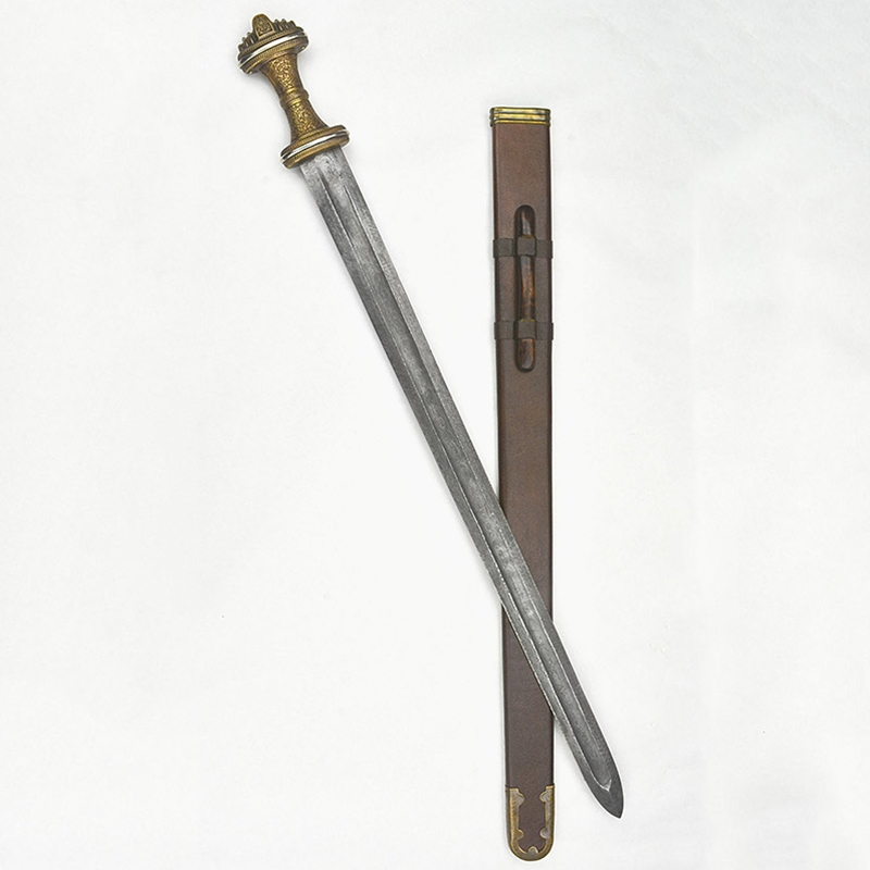 The Fetter Lane Sword - 8th Century Saxon Sword - Bronze Hilt With Damascus Blade - PRS413D 4 The Fetter Lane Sword - 8th Century Saxon Sword - Bronze Hilt With Damascus Blade - PRS413D - Image 2