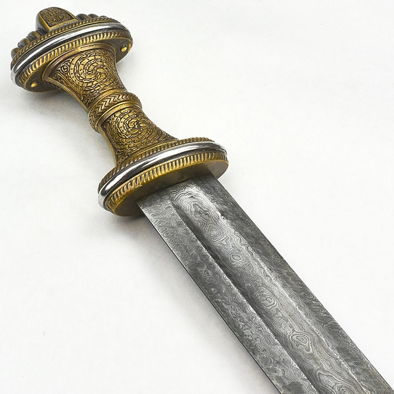 The Fetter Lane Sword - 8th Century Saxon Sword - Bronze Hilt With Damascus Blade - PRS413D 6 The Fetter Lane Sword - 8th Century Saxon Sword - Bronze Hilt With Damascus Blade - PRS413D - Image 4