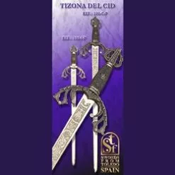 Tizona Del Cid Short Sword Silver TS-100-C-P
